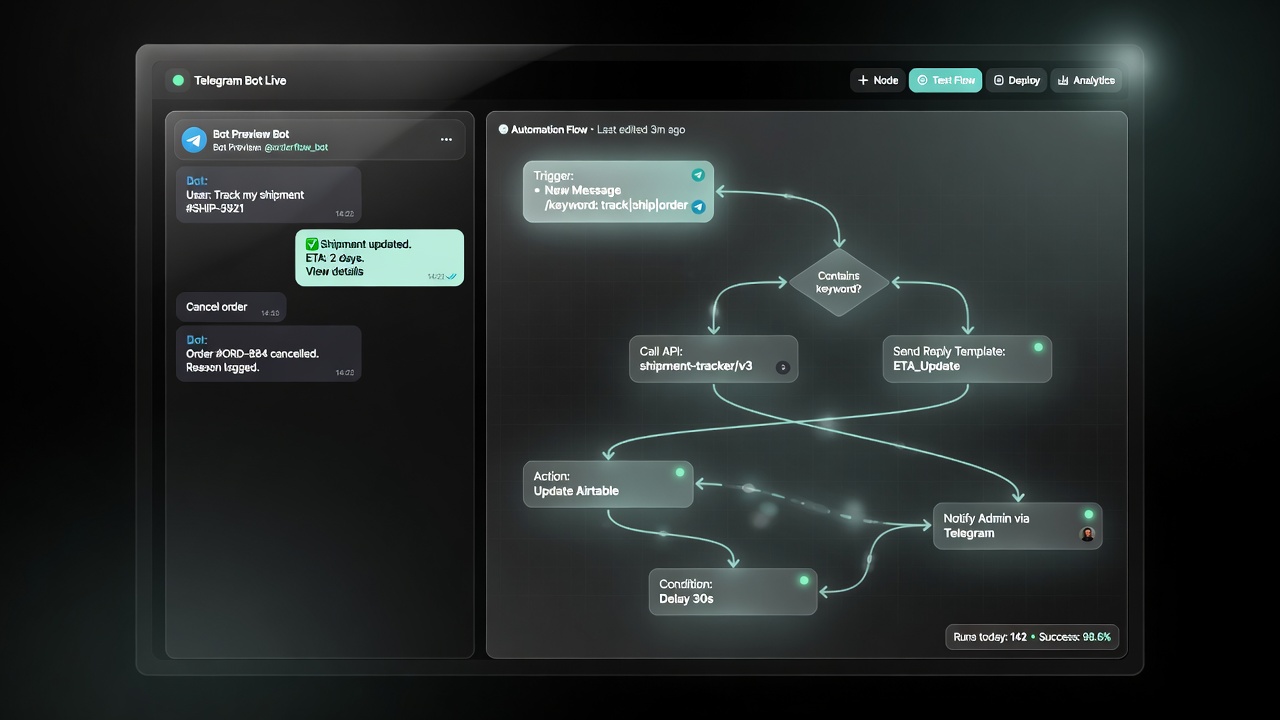 PulseBot Telegram automation