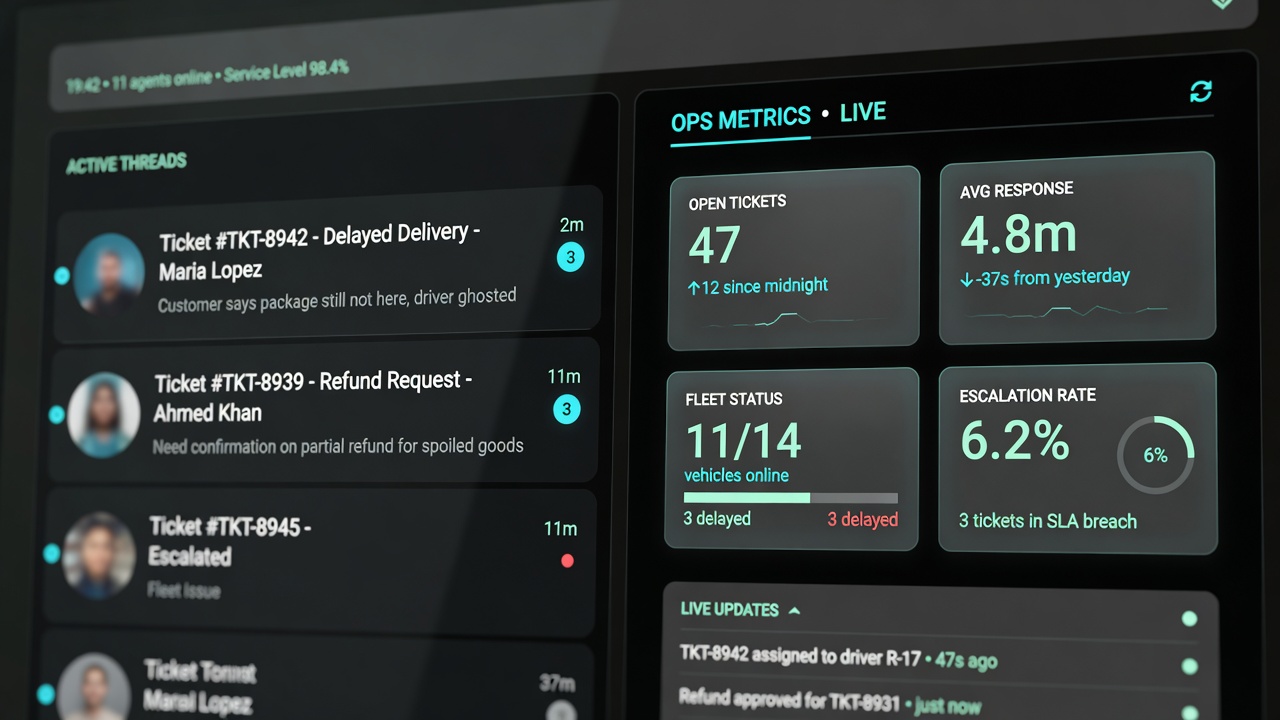 RelayDesk WhatsApp ops console